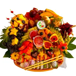 מגש פירות וסושי MIX (עד 25 סועדים)