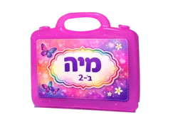 מזוודת 36 צבעי פנדה ורוד/כחול