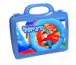 מזוודת 36 צבעי פנדה ורוד/כחול