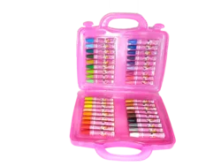 מזוודת 36 צבעי פנדה ורוד/כחול